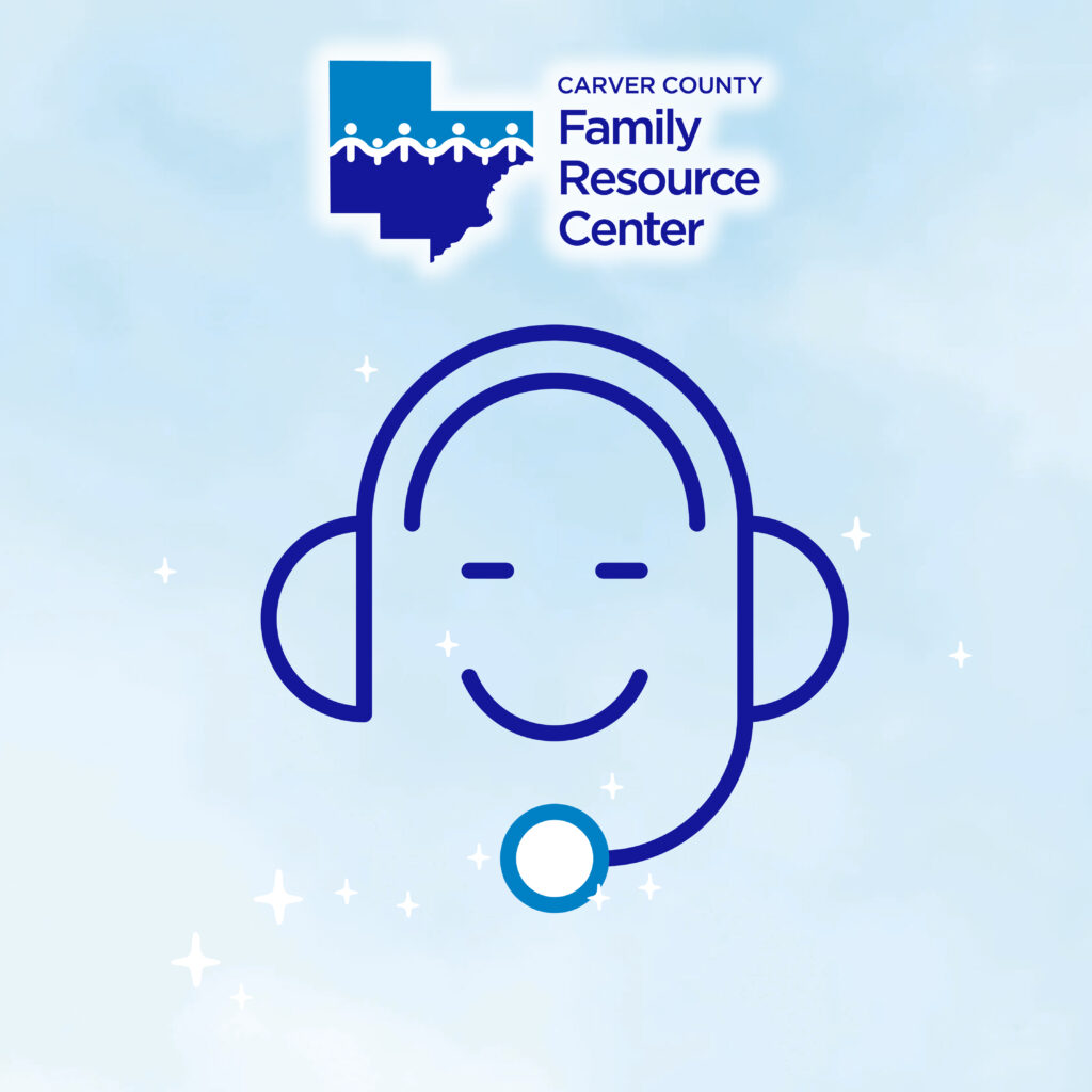 Graphic of an Icon depicting a person on a headset